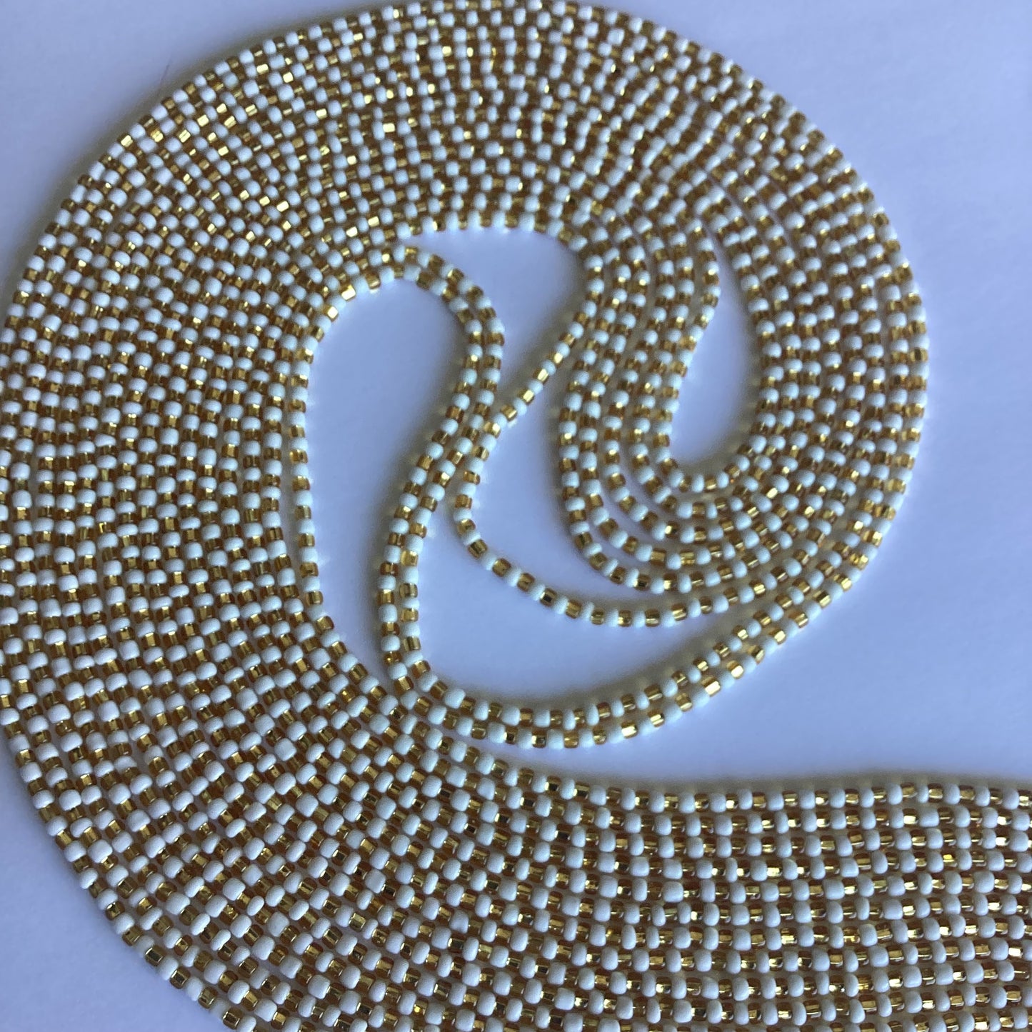 Golden Light (tie on waist beads)