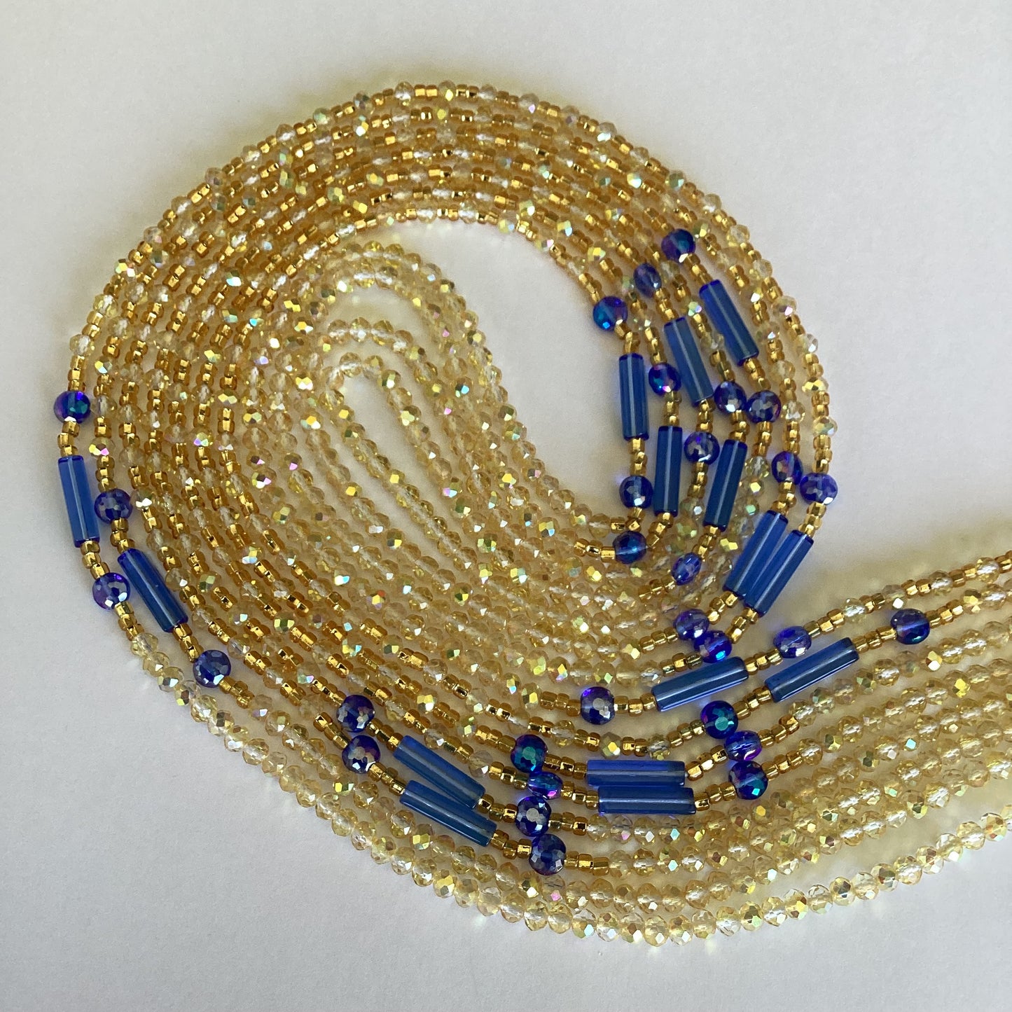 EMPRESS (blue)(tie on waist bead)