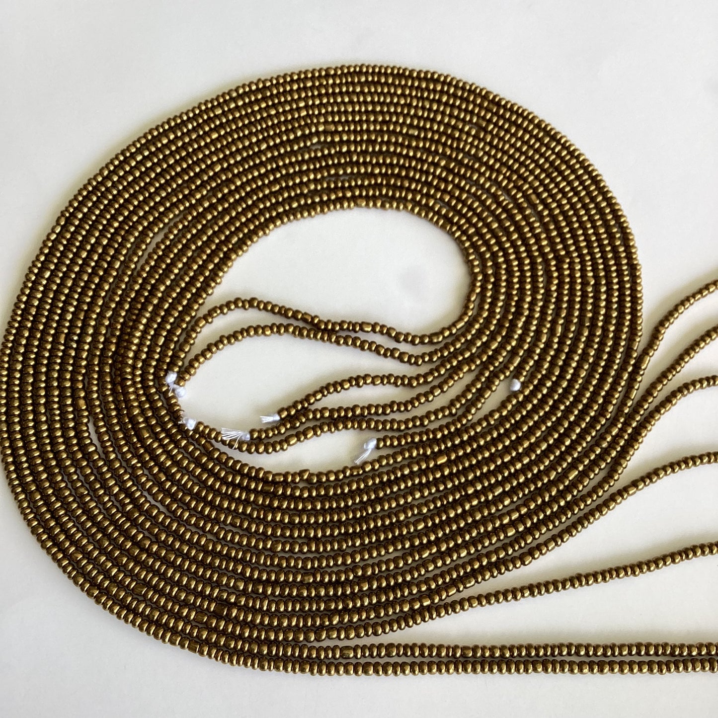 BRONZE (tie on waist beads)