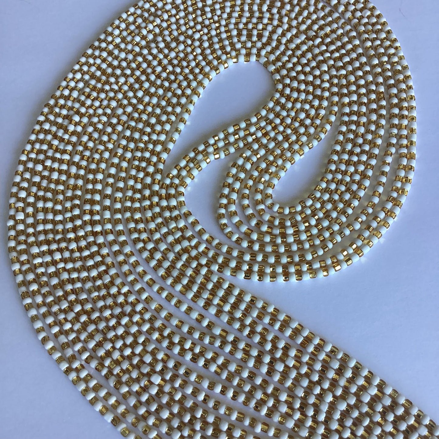 Golden Light (tie on waist beads)