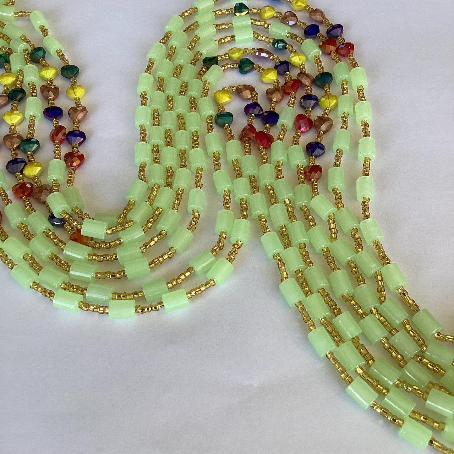 LADY GLOW IN TE DARK (tie on waist beads)