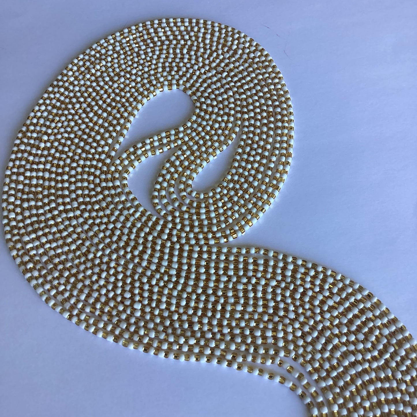 Golden Light (tie on waist beads)