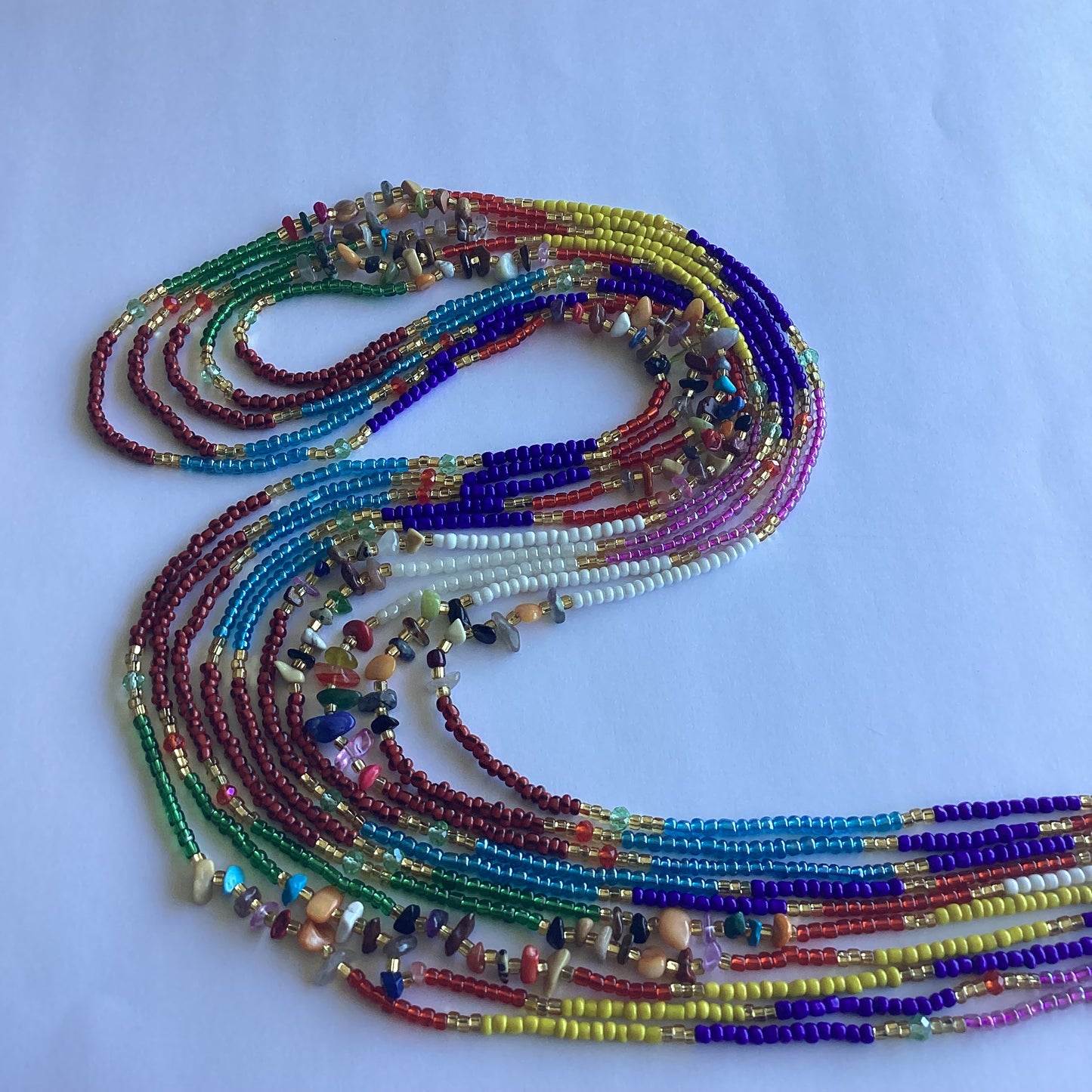 CHAKRA LAVA (tie on waist beads)
