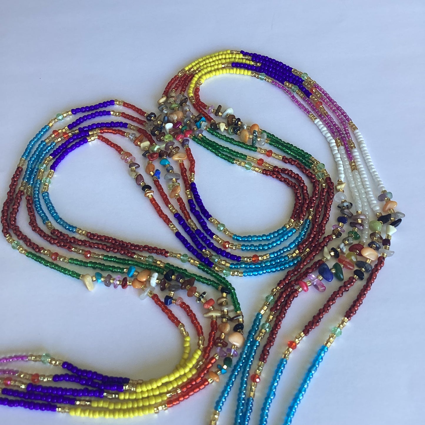 CHAKRA LAVA (tie on waist beads)