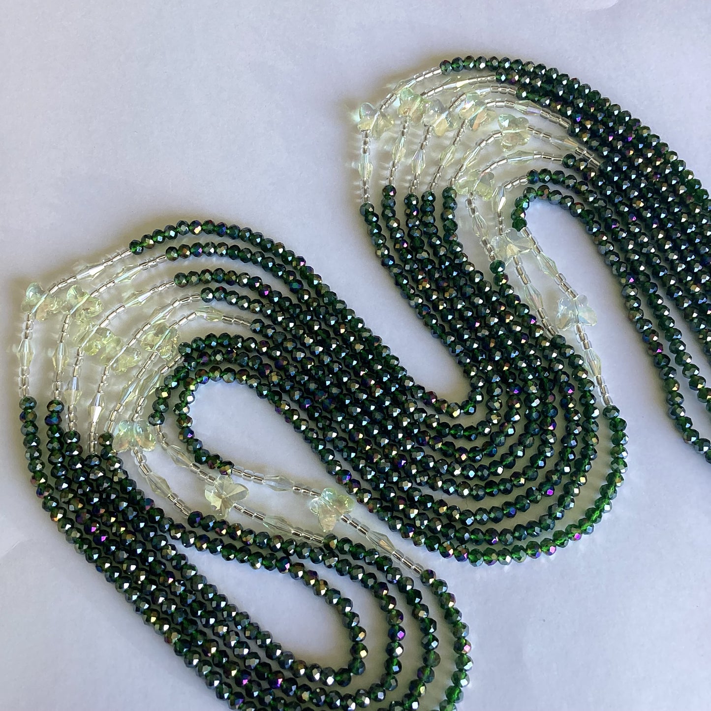 BUTTERFLY CRYSTAL (tie on waist bead)