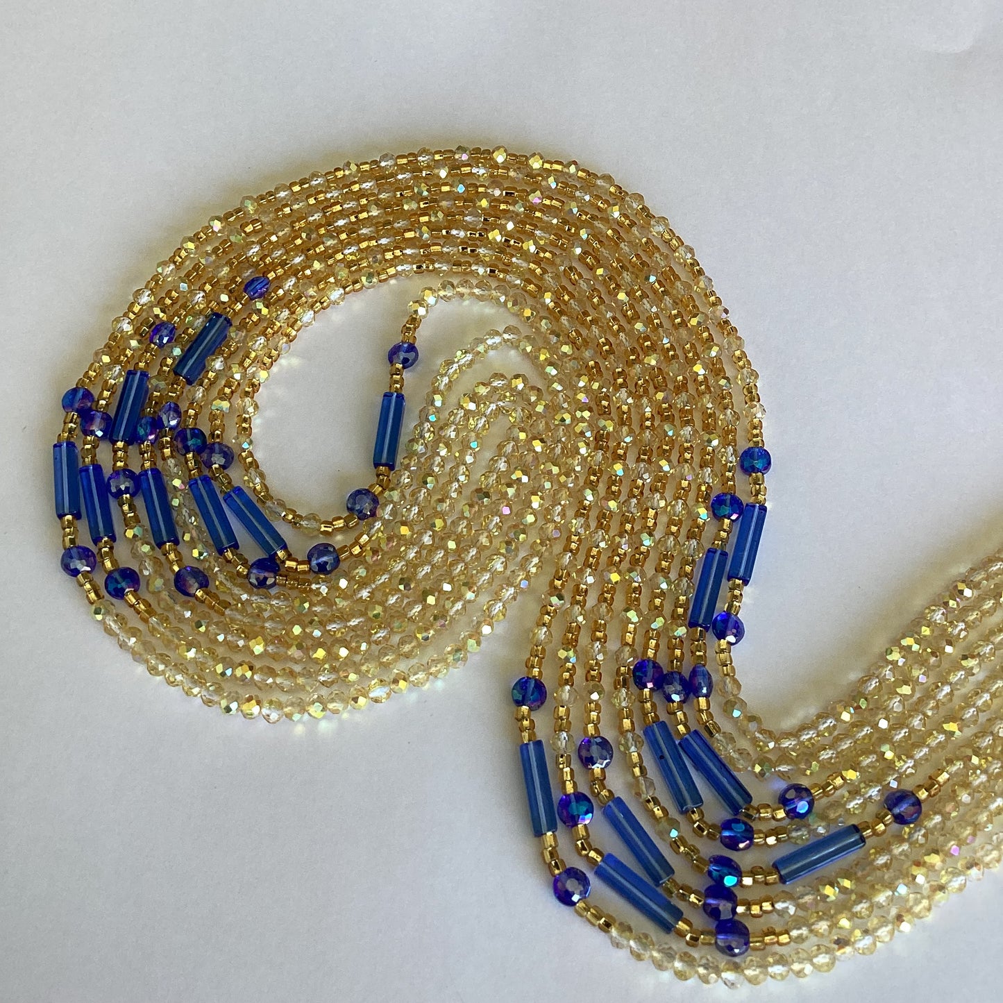 EMPRESS (blue)(tie on waist bead)