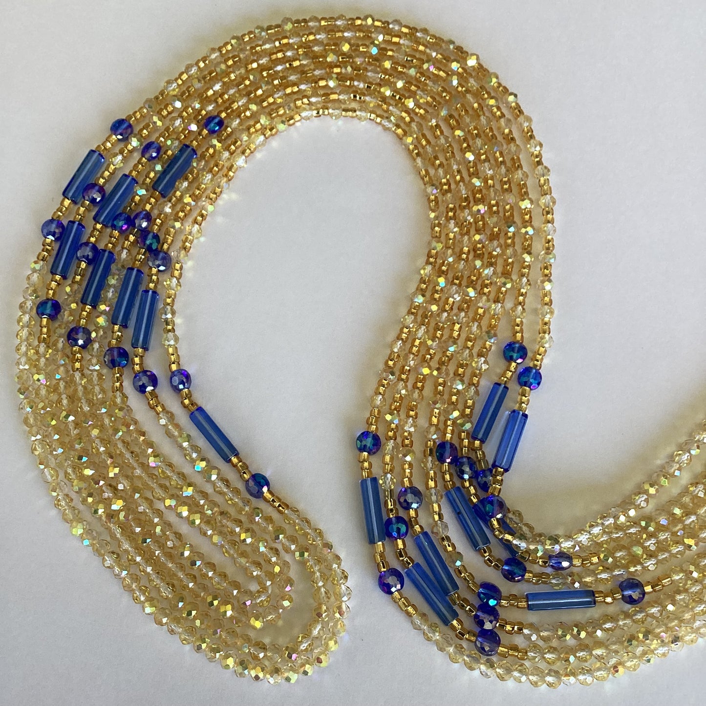 EMPRESS (blue)(tie on waist bead)