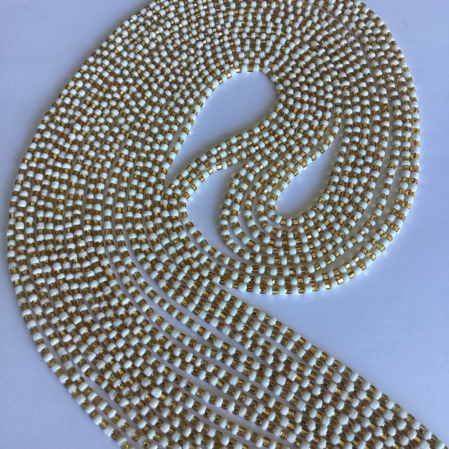 Golden Light (tie on waist beads)