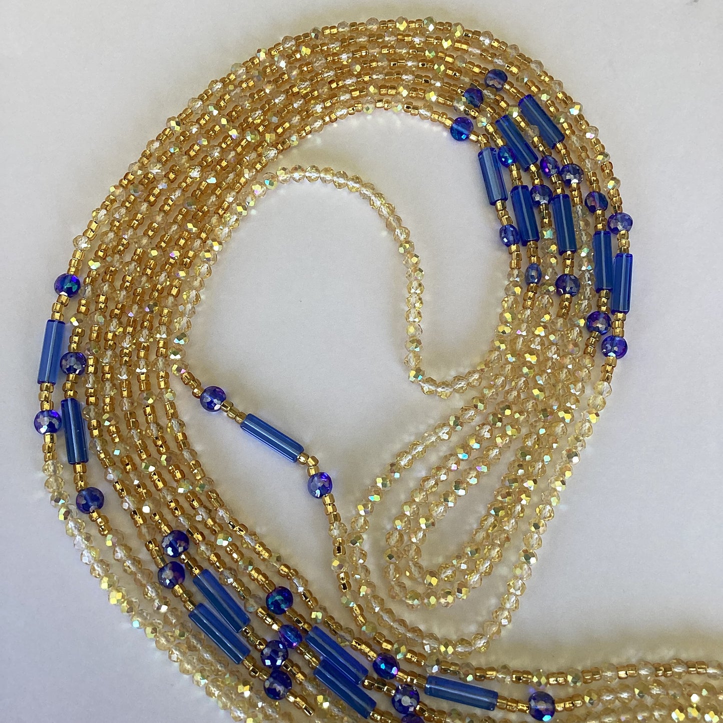 EMPRESS (blue)(tie on waist bead)
