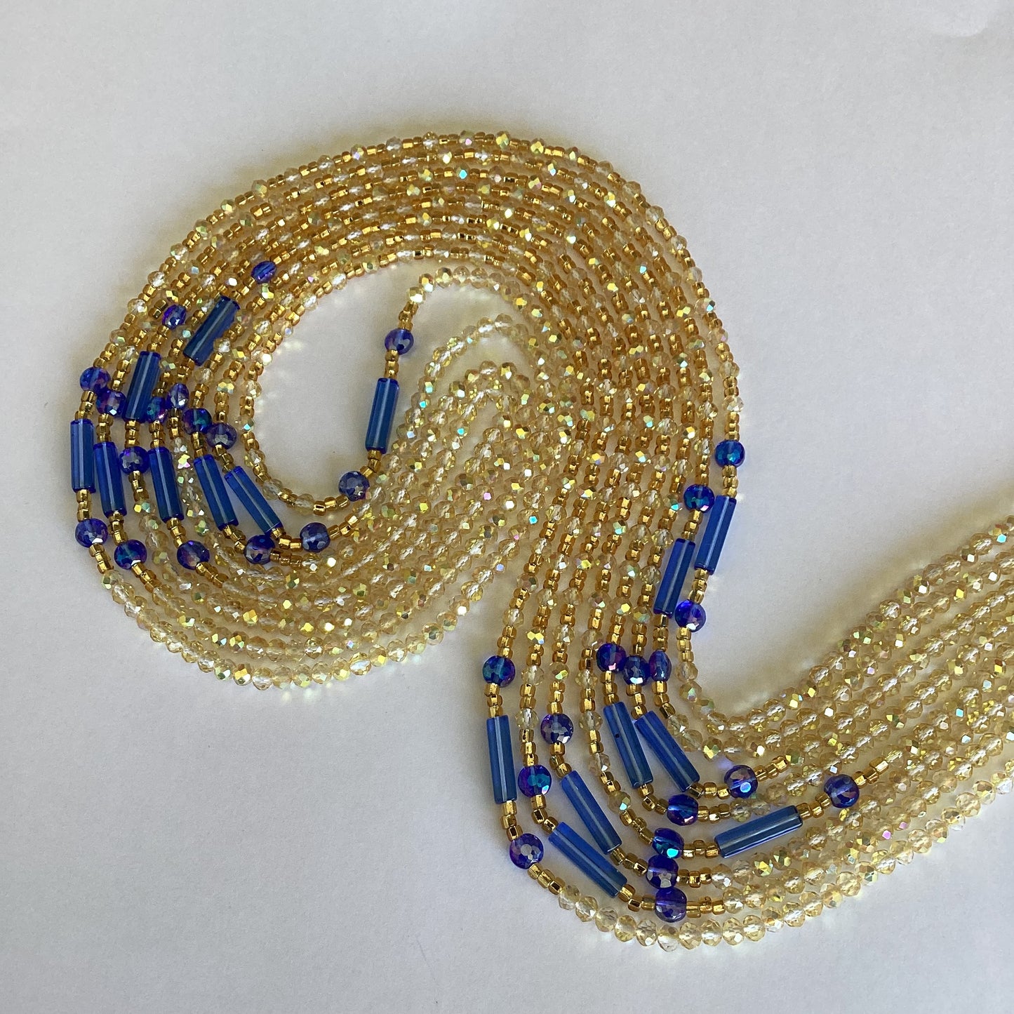 EMPRESS (blue)(tie on waist bead)