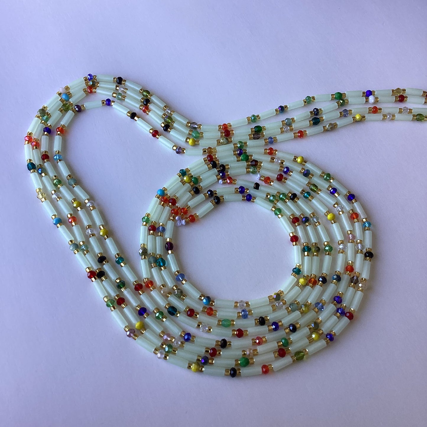 GLOW IN THE DARK (tie on waist beads).